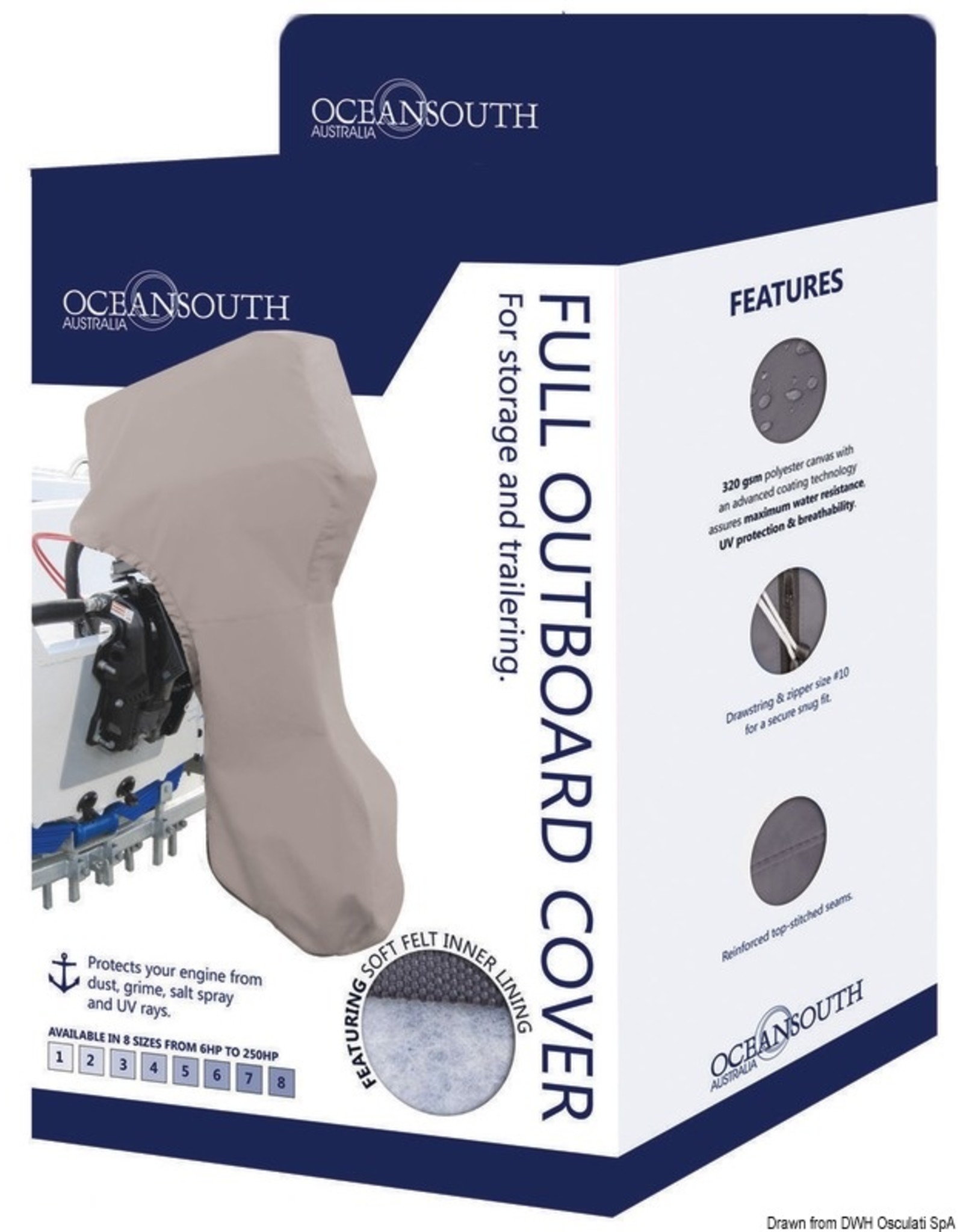 Oceansouth Oceansouth full-body outboard motor cover