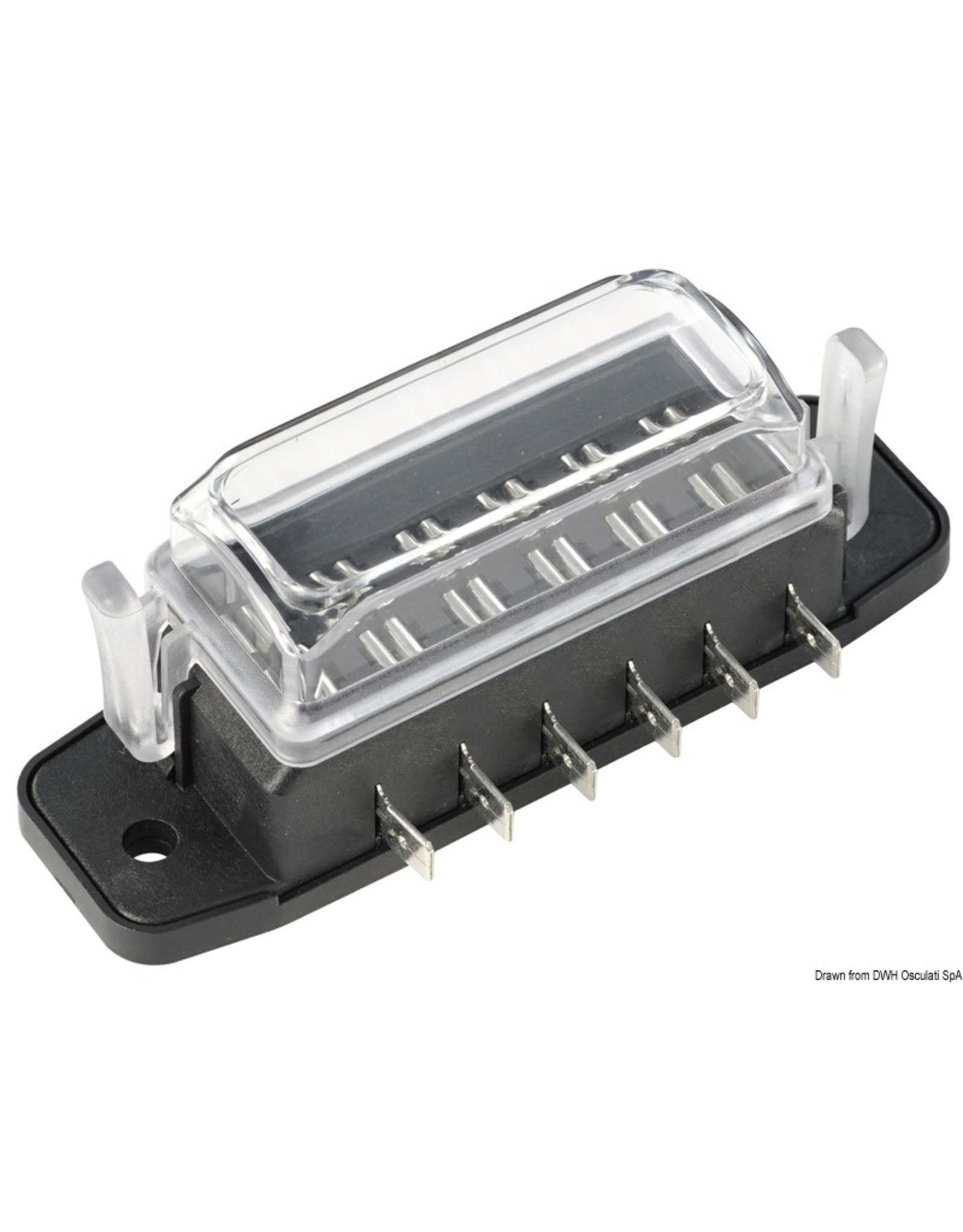 Osculati Waterproof blade fuse holder, 6 housings