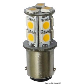 Osculati Ledlamp 12/24 V BA15D 2 W 140 lm