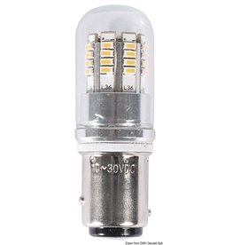 Osculati BAY15D-LED-Lampe mit versetzten Pins für Navigationsleuchten