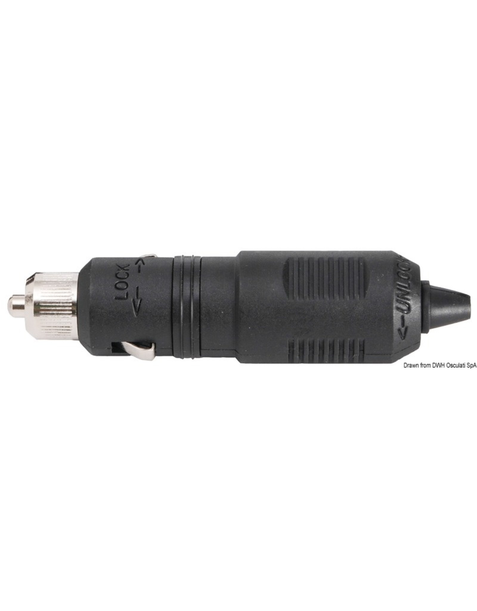 Osculati Stecker mit Sicherung und roter LED