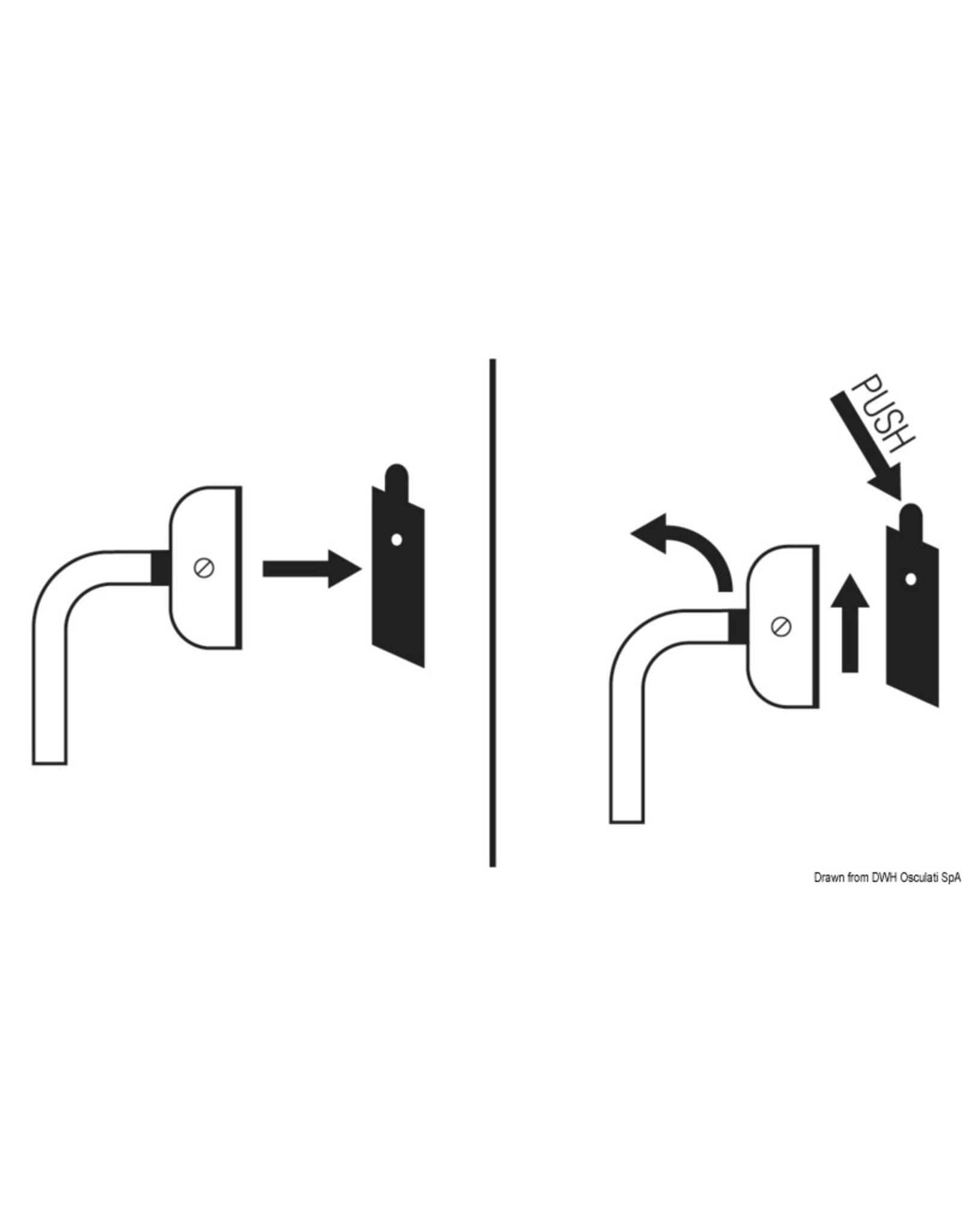 Osculati Quick coupling kit for stainless steel ladders