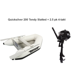 Quicksilver Quicksilver 200 Tendy Slatted + Mercury 2.5/3.5 pk 4-takt