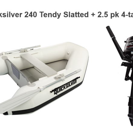 Quicksilver Quicksilver 240 Tendy Slatted + Mercury 2.5/4 pk 4-takt