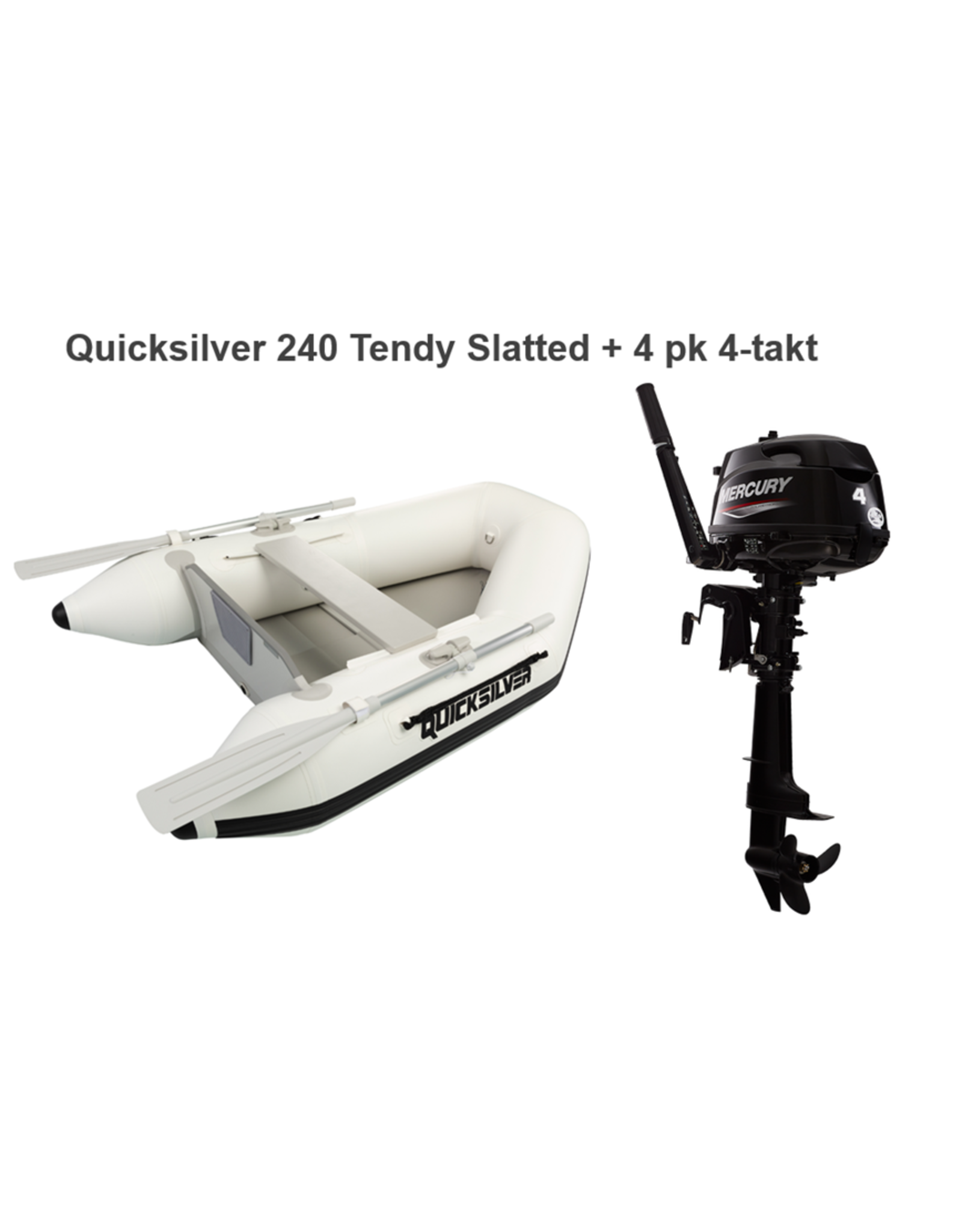 Quicksilver Quicksilver 240 Tendy Slatted + Mercury 2.5/4 pk 4-takt