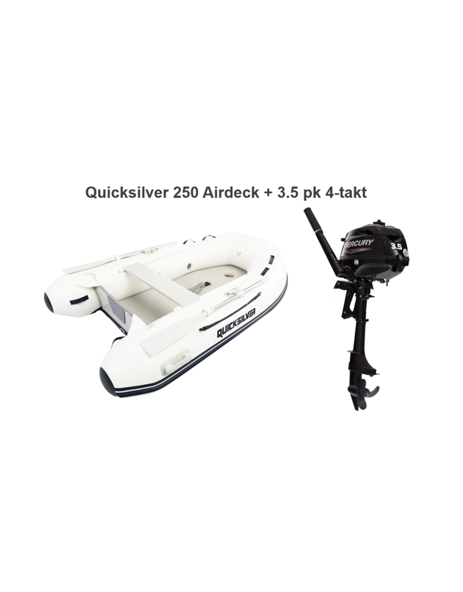 Quicksilver Quicksilver 250  Airdeck + Mercury 2.5/5 pk 4-takt