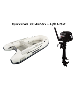 Quicksilver Quicksilver 300 Airdeck + Mercury 4/15 hp 4-stroke