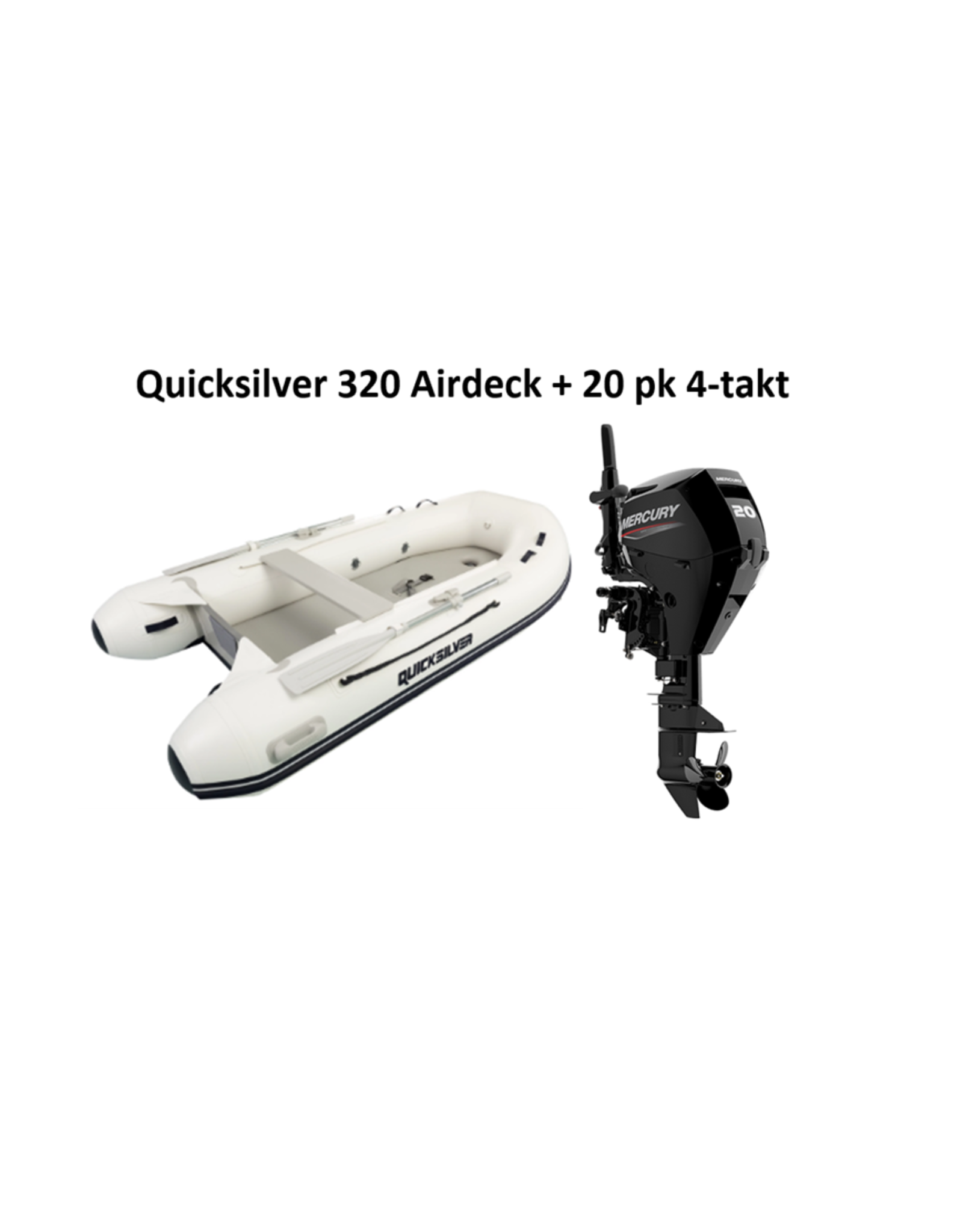 Quicksilver Quicksilver 320 Airdeck + Mercury 4/20 hp 4-stroke