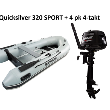 Quicksilver Quicksilver 320 SPORT + Mercury 4/20 pk 4-takt