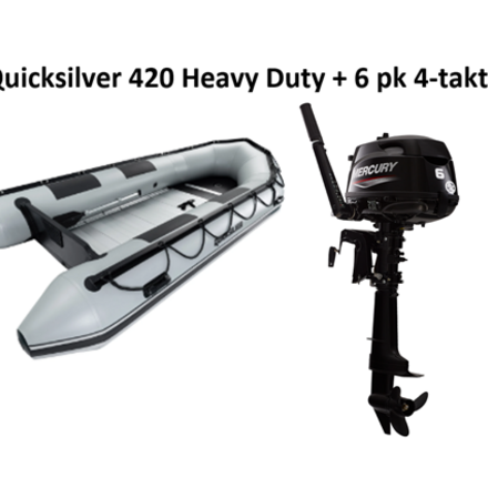 Quicksilver Quicksilver 420 Heavy Duty + Mercury 6/40 pk 4-takt