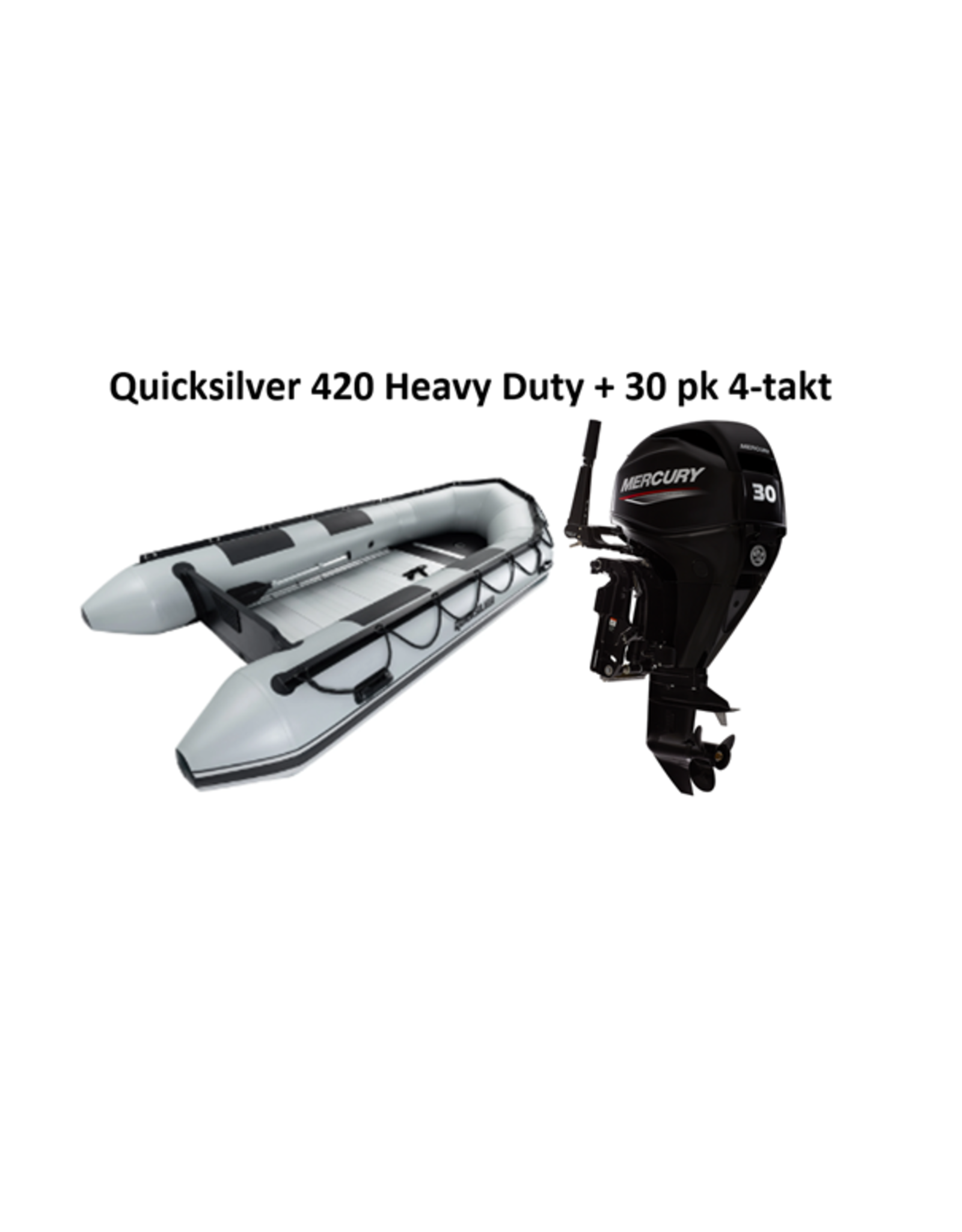 Quicksilver Quicksilver 420 Heavy Duty + Mercury 6/40 pk 4-takt