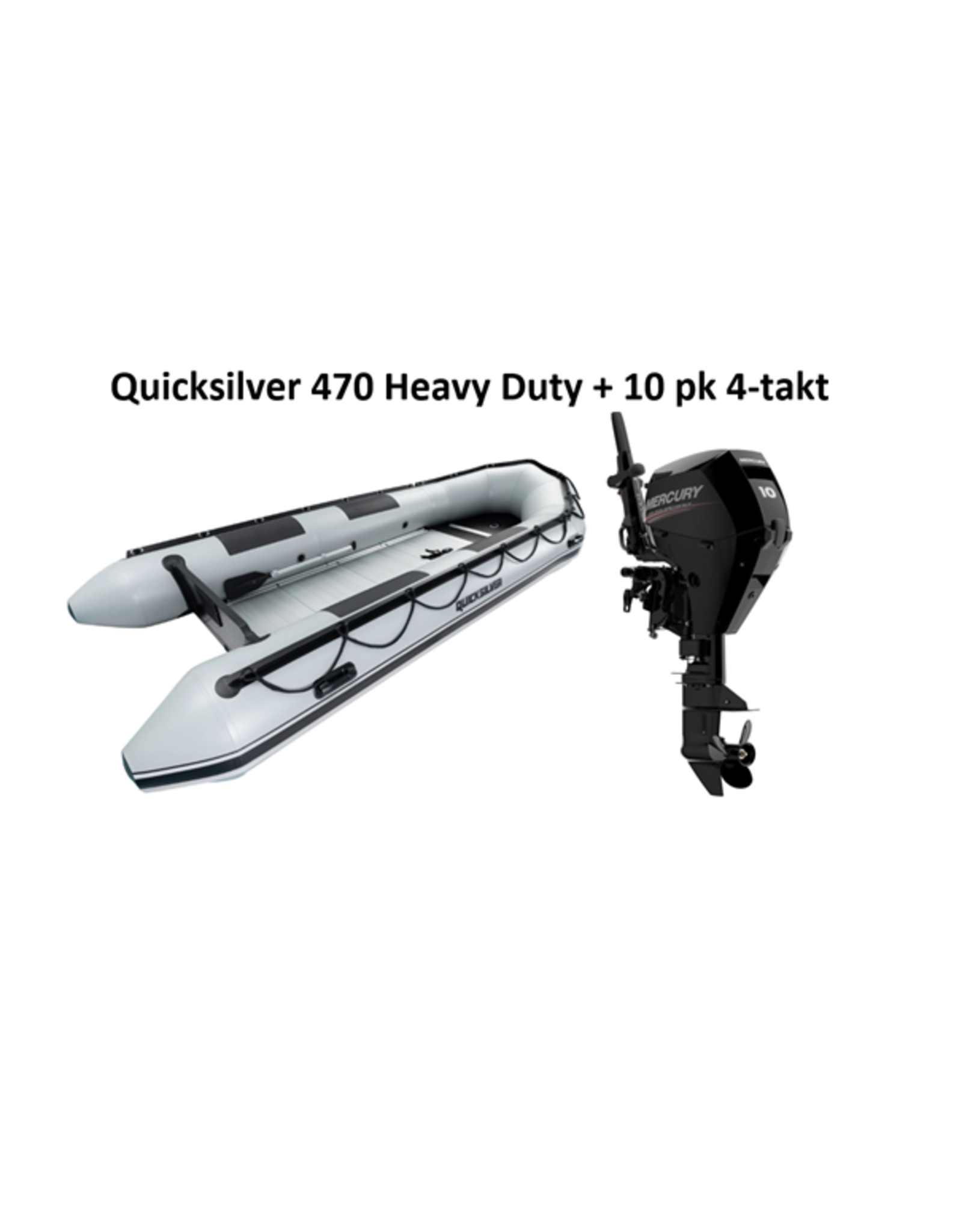 Quicksilver Quicksilver 470 Heavy Duty + Mercury 10/60 pk 4-takt