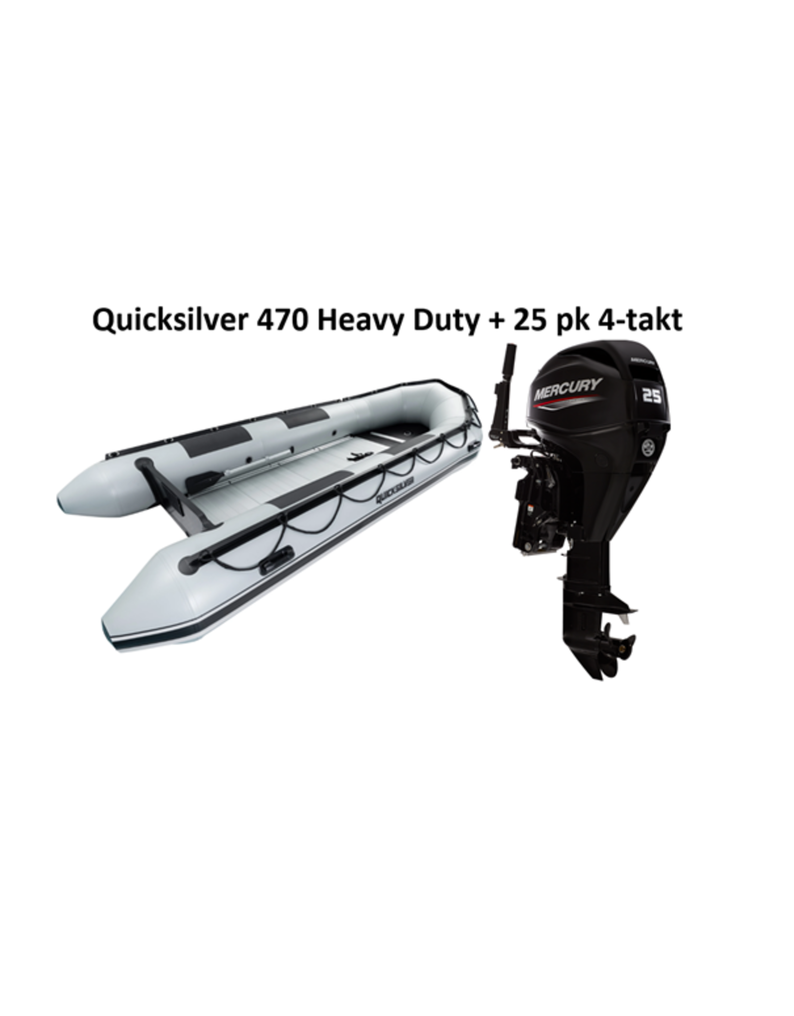 Quicksilver Quicksilver 470 Heavy Duty + Mercury 10/60 pk 4-takt