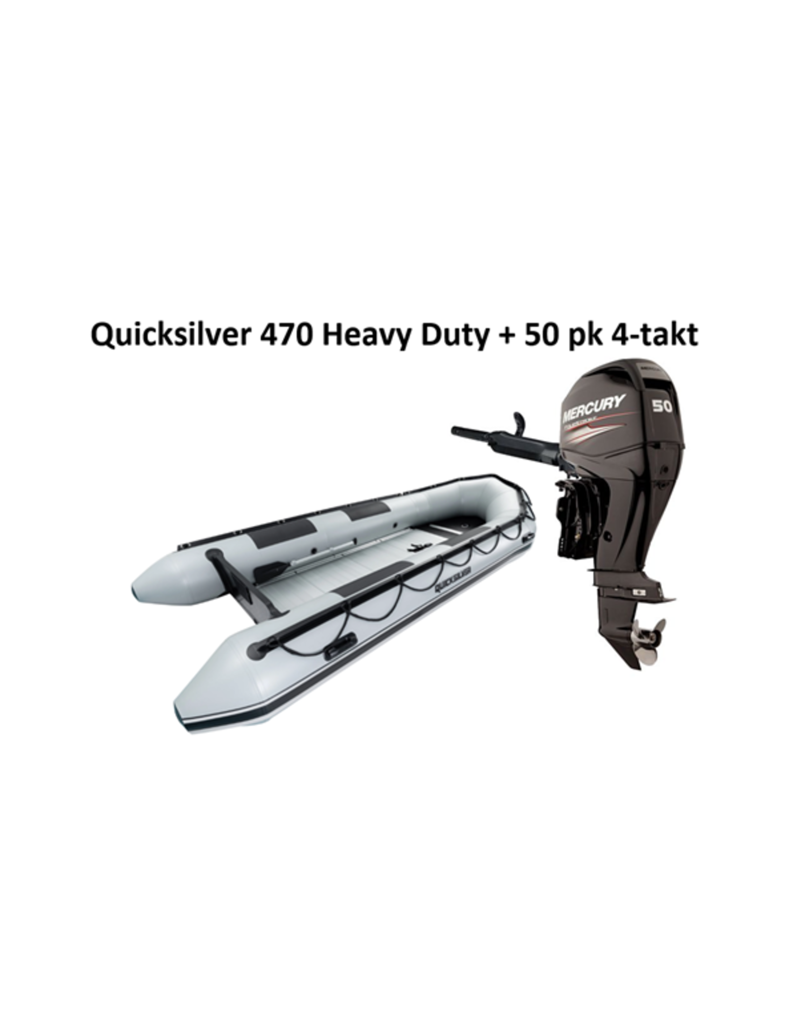 Quicksilver Quicksilver 470 Heavy Duty + Mercury 10/60 pk 4-takt