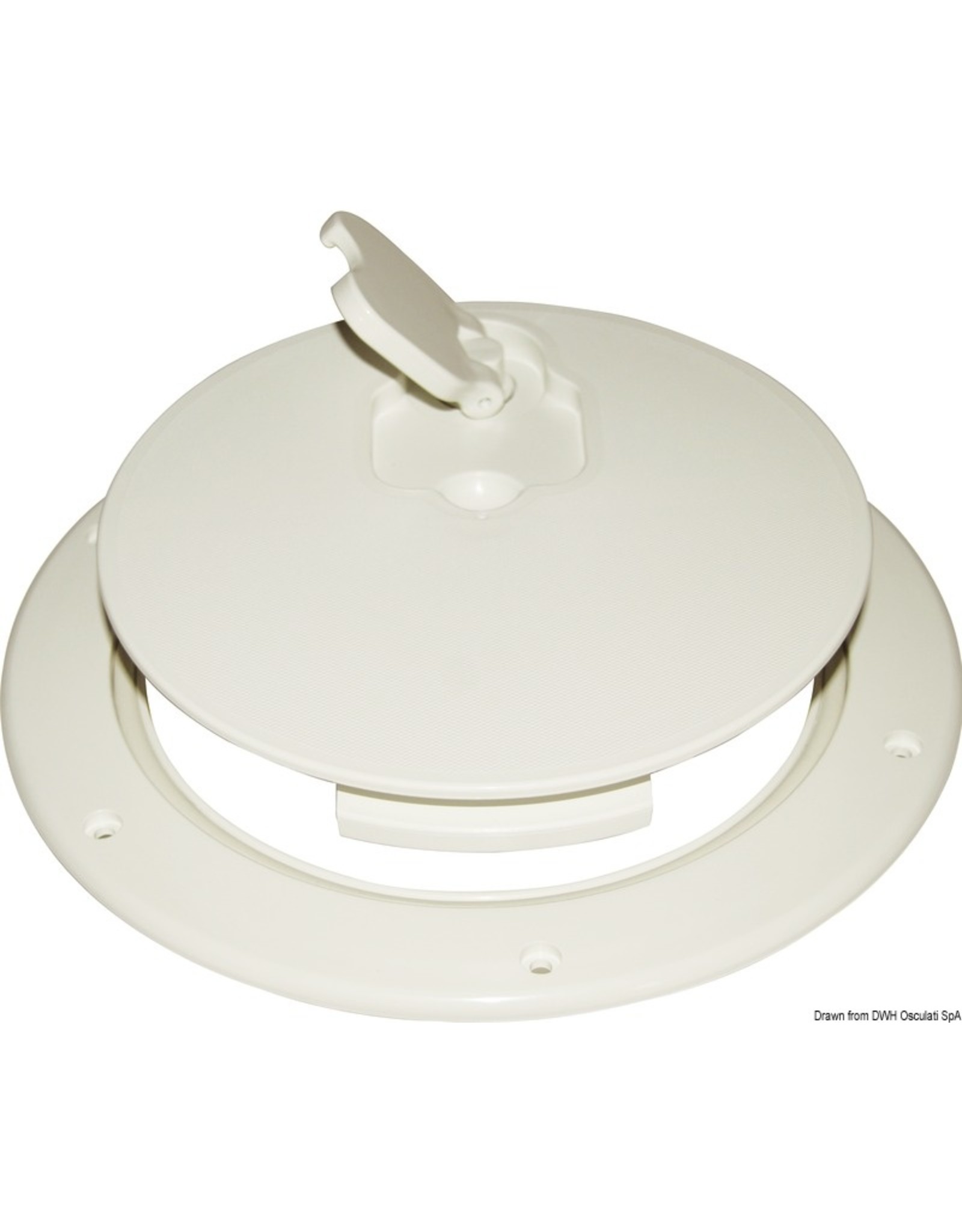 Osculati Inspection hatch cover RAL 9010 265 x 215 mm