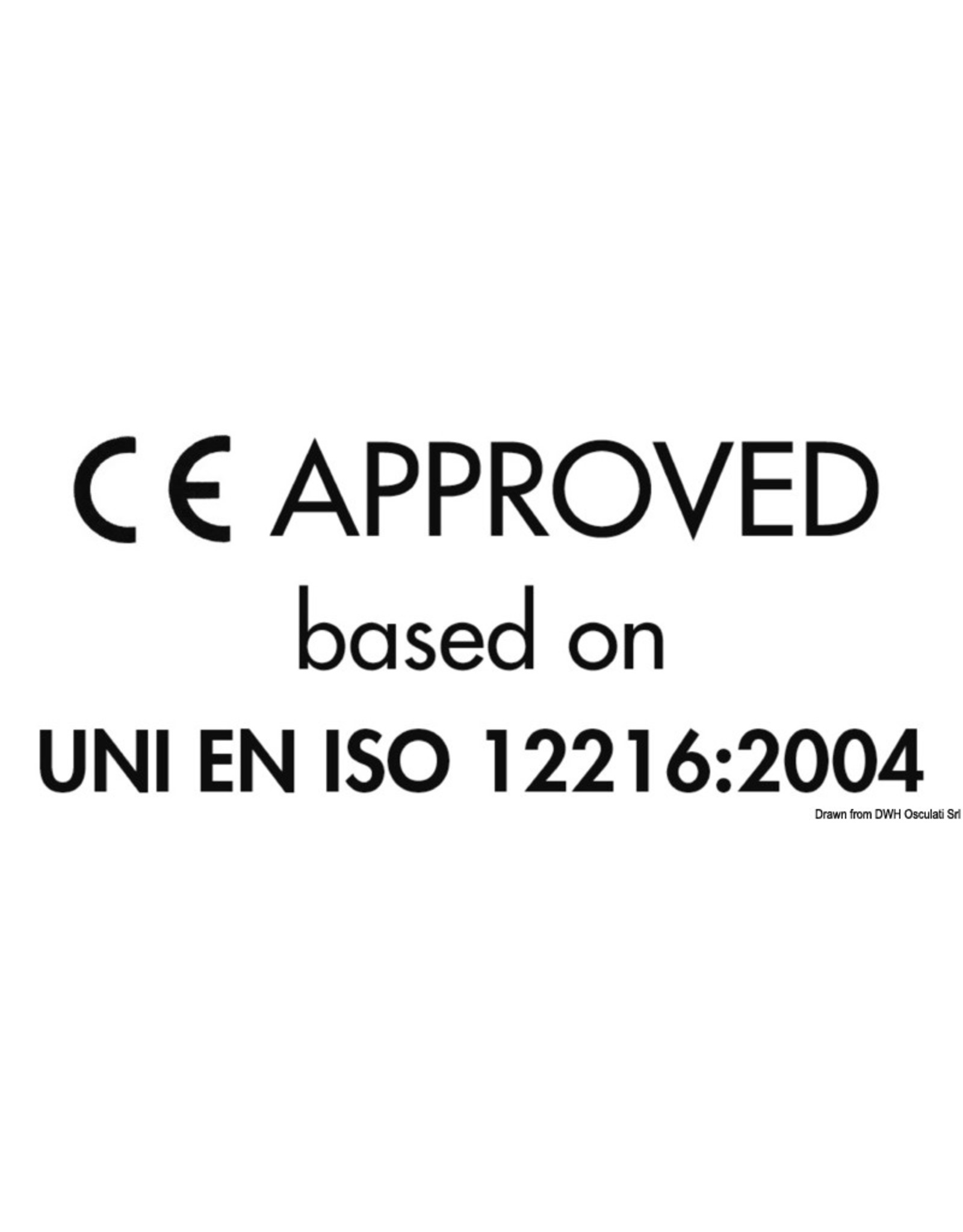 Osculati Inspection hatch cover RAL 9010 265 x 215 mm
