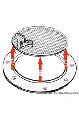 Osculati Inspektionsluke mit weißem Deckel 265 x 215 mm
