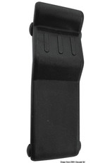 Osculati Anti-vibration rubber peak latch 96x29 mm black