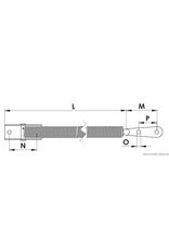 Osculati Osculati stainless steel hatch stay 220 mm A