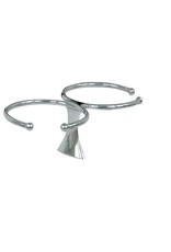 Osculati Osculati bottle holder for 2 bottles in AISI 316 stainless steel with stud mounting