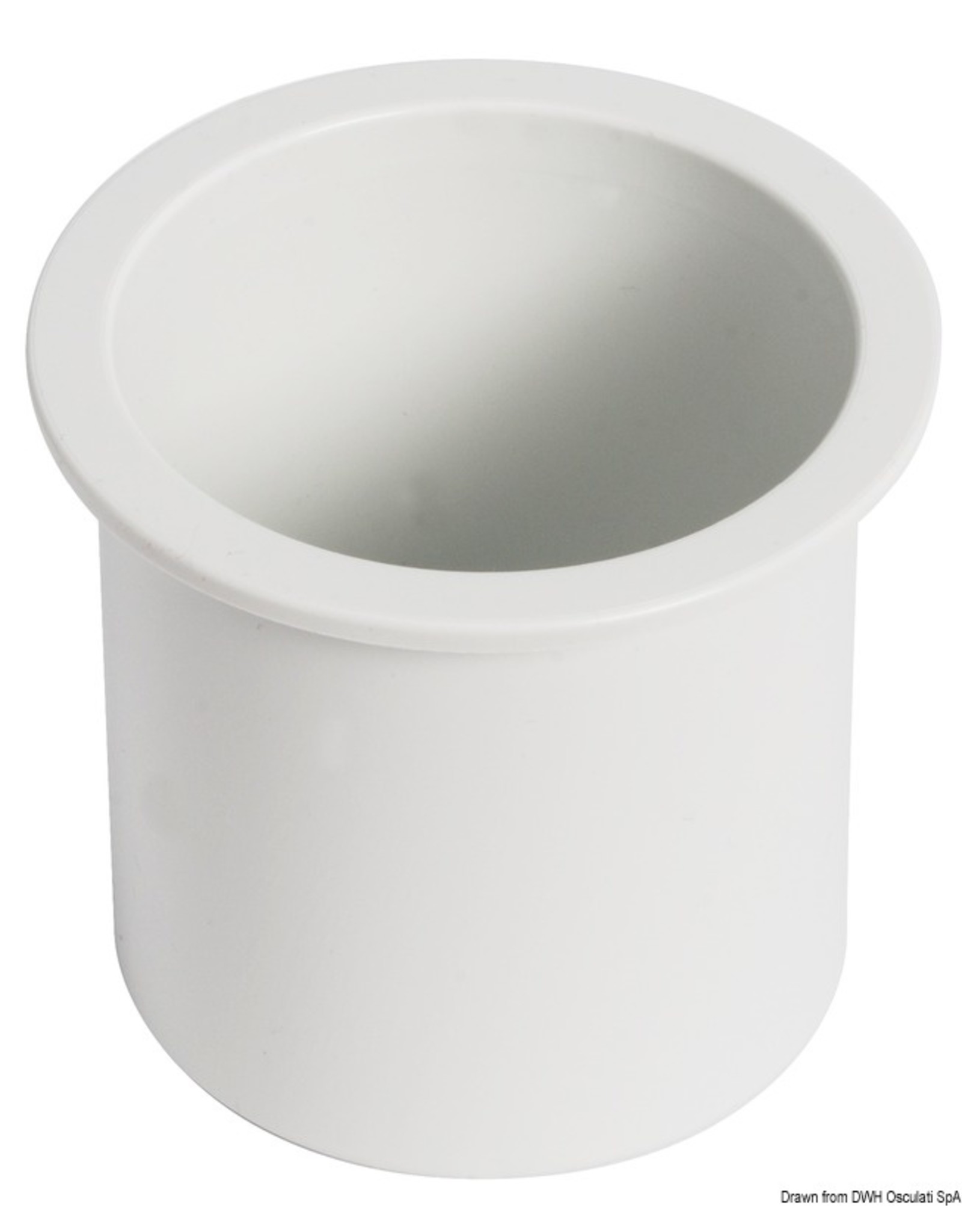 Osculati Osculati recessed glass holder made of ABS, black/white