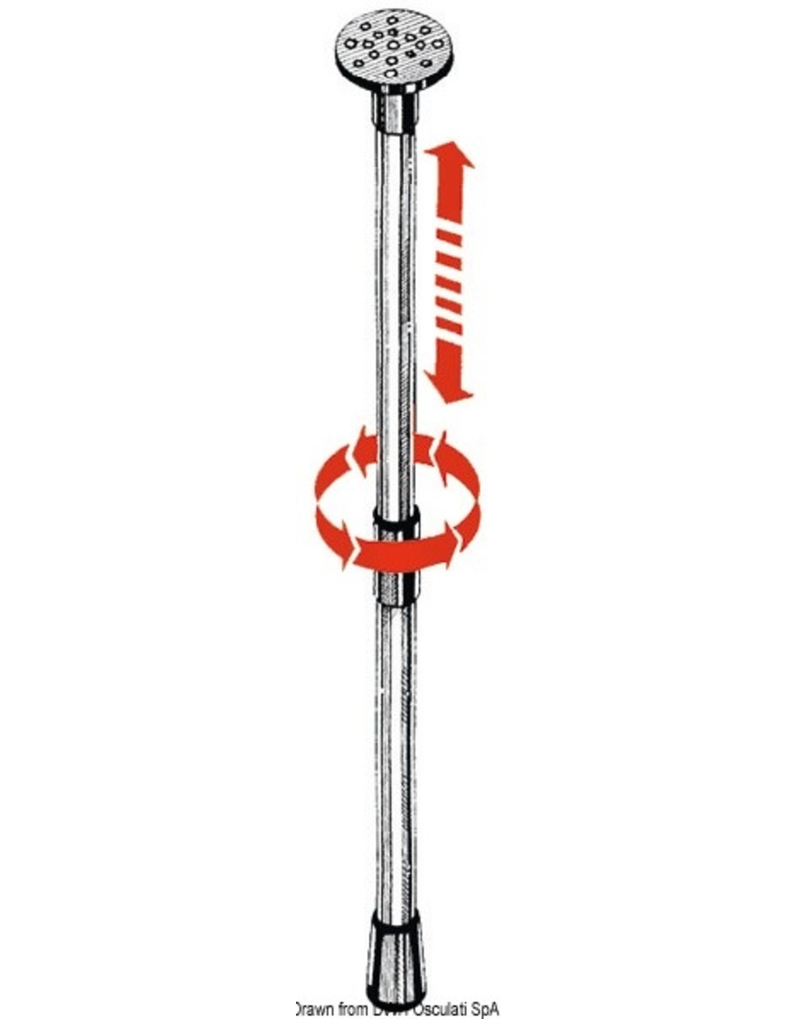 Osculati Osculati extendable tarpaulin support 75–120 cm