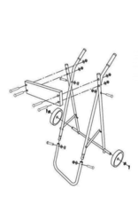 Hebor Watersport Small outboard motor trolley – foldable up to 40 kg