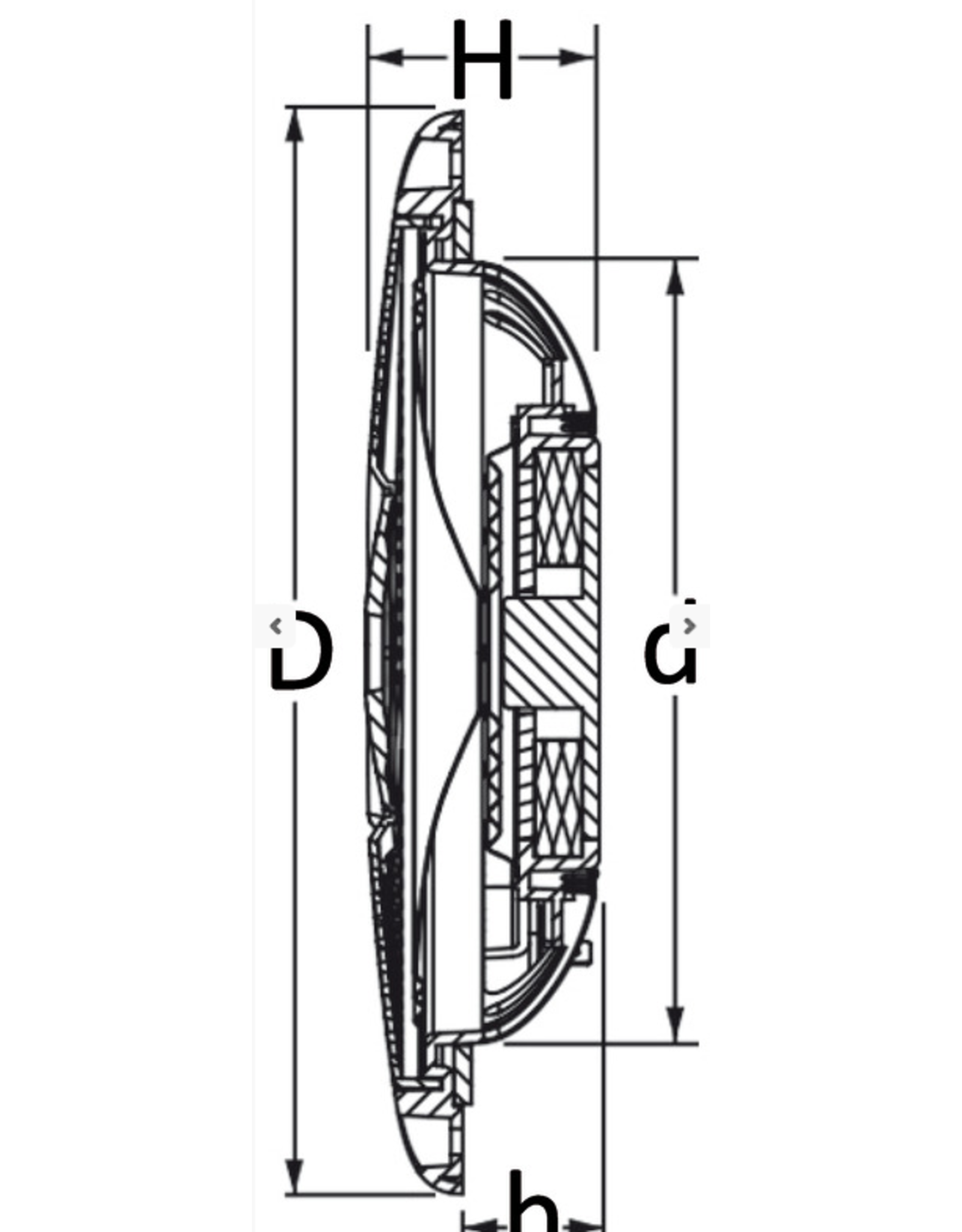 Osculati Dual cone ultra slim speakers 4" - black