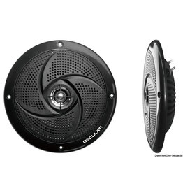 Osculati Dual cone ultra slim speakers 4" - black