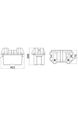 Osculati Power Center Deluxe Watertight power socket with 10A automatic fuse + 2x2.4A watertight dual USB port