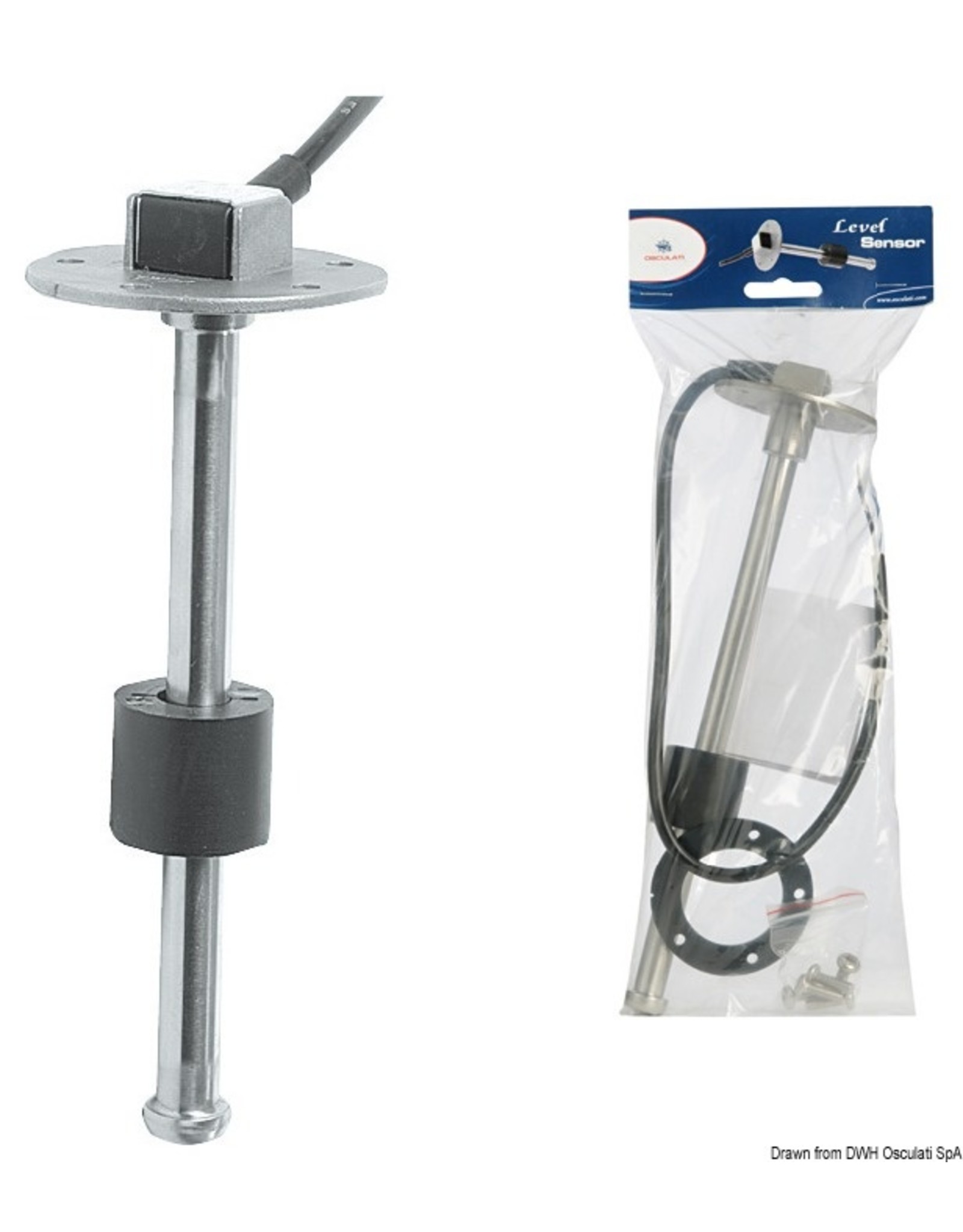 Osculati vertical level sensor 240/33 ohm 20 cm