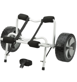 attwood Kayak and Canoe Cart, Large-Diameter Wheels, No-Deflate Tires, Carries Up to 100 Pounds, Aluminum