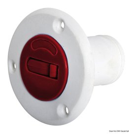 Osculati Nylon/glasvezel FUEL plug rood 50 mm