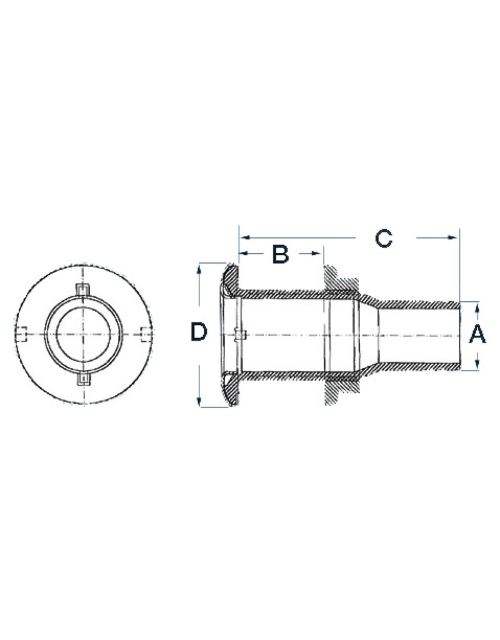 Osculati 1"1/2 with non-return valve