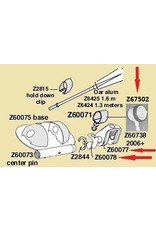 Zodiac Zodiac Sicherungsclip für Ruderdoll, grau.