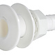 Osculati Huiddoorvoer Seacock white plastic w/hose adaptor 3/4" OF 1"