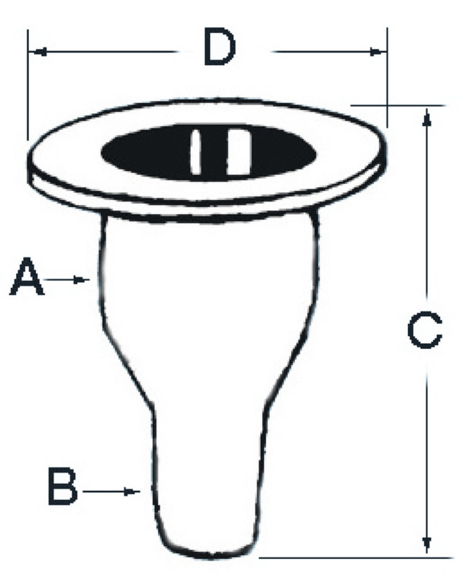 Osculati Huiddoorvoer Seacock white plastic w/hose adaptor 3/4" OF 1"