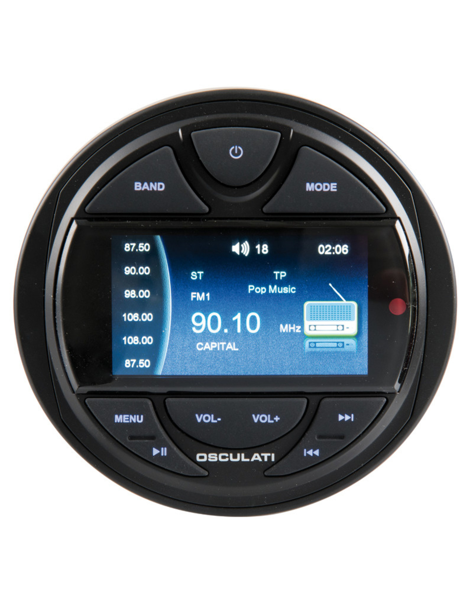 Osculati M3-TFT-Radio für Instrumententafel