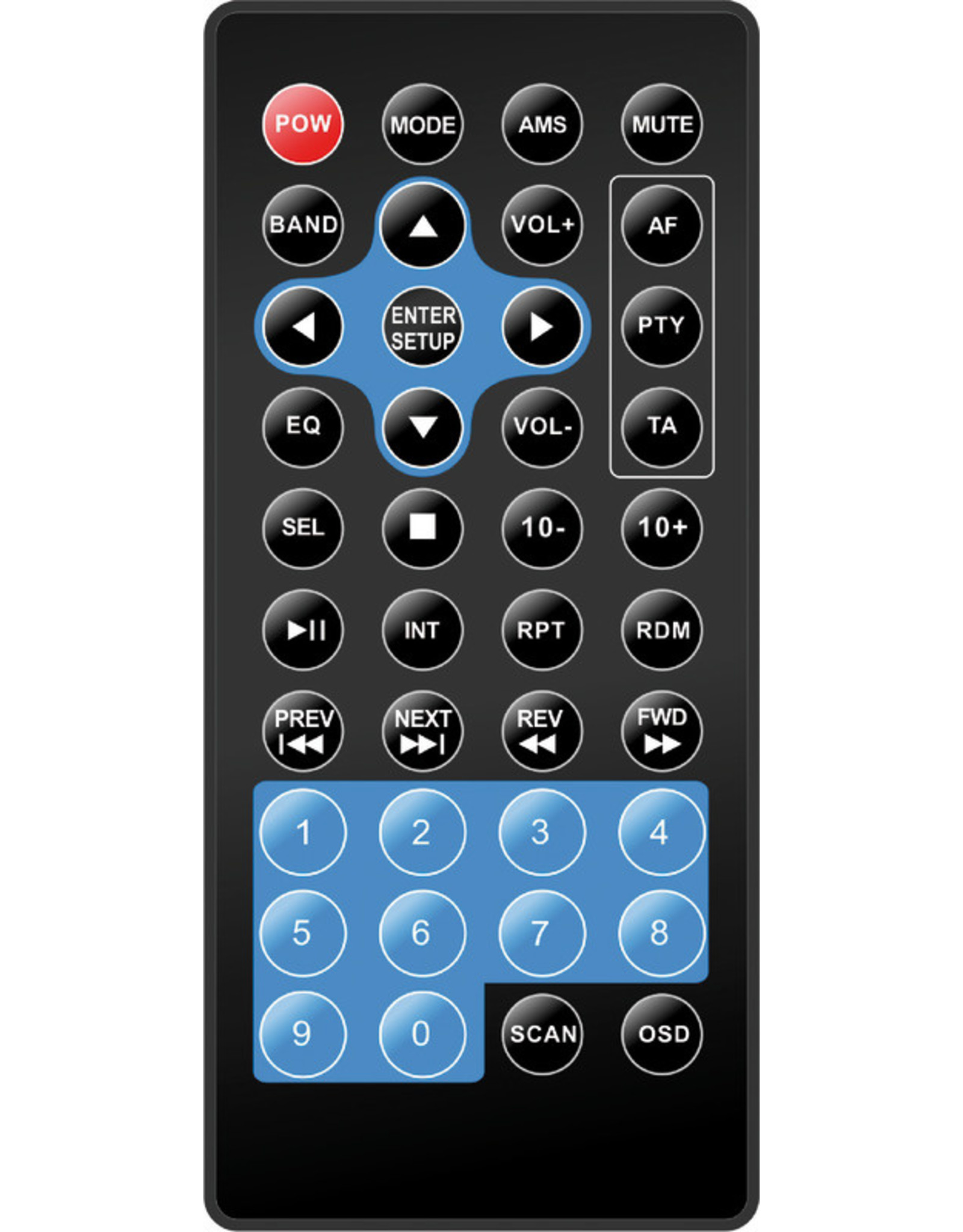 Osculati M3-TFT-Radio für Instrumententafel