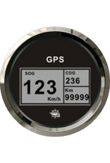 Osculati Tachometer Kompass Kilometerzähler GPS schwarz/glänzend