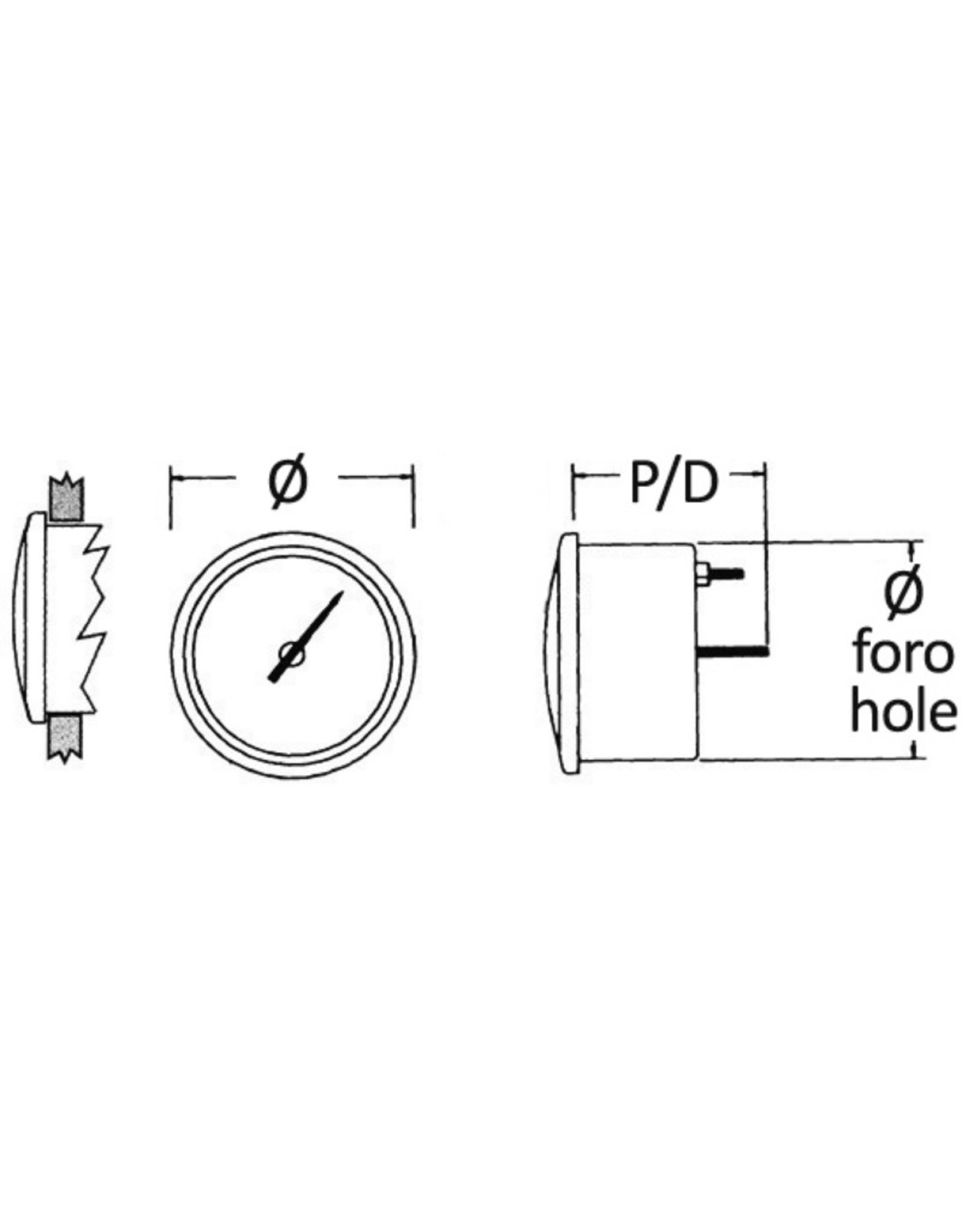 Osculati Tachometer Kompass Kilometerzähler GPS weiß/glänzend