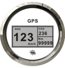 Osculati Snelheidsmeter kompas mijlenteller GPS wit/glanzend
