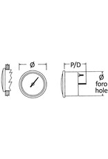 Osculati Speedometer w/GPS compass white/glossy