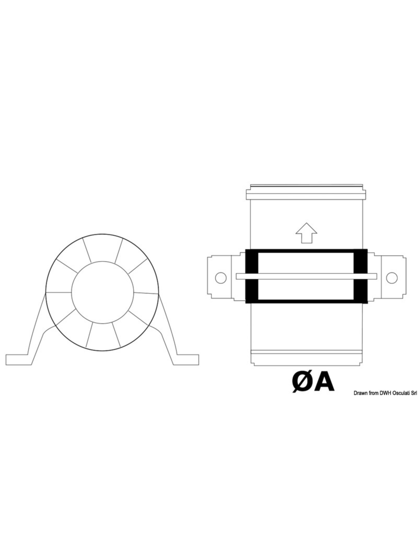 Osculati Attwood Turbo-Gebläse 3,3 m³ 12 V