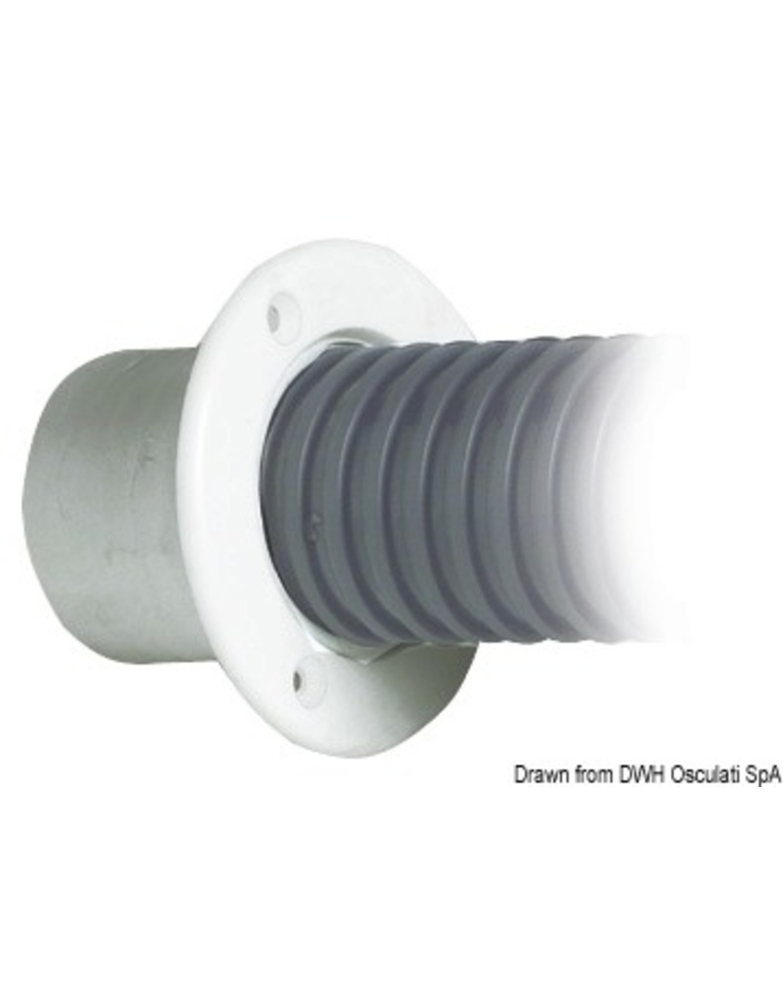 Osculati Flexible PVC hose, grey, roll per metre