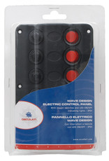 Osculati Wave elektrisches Bedienfeld mit 4 Schaltern