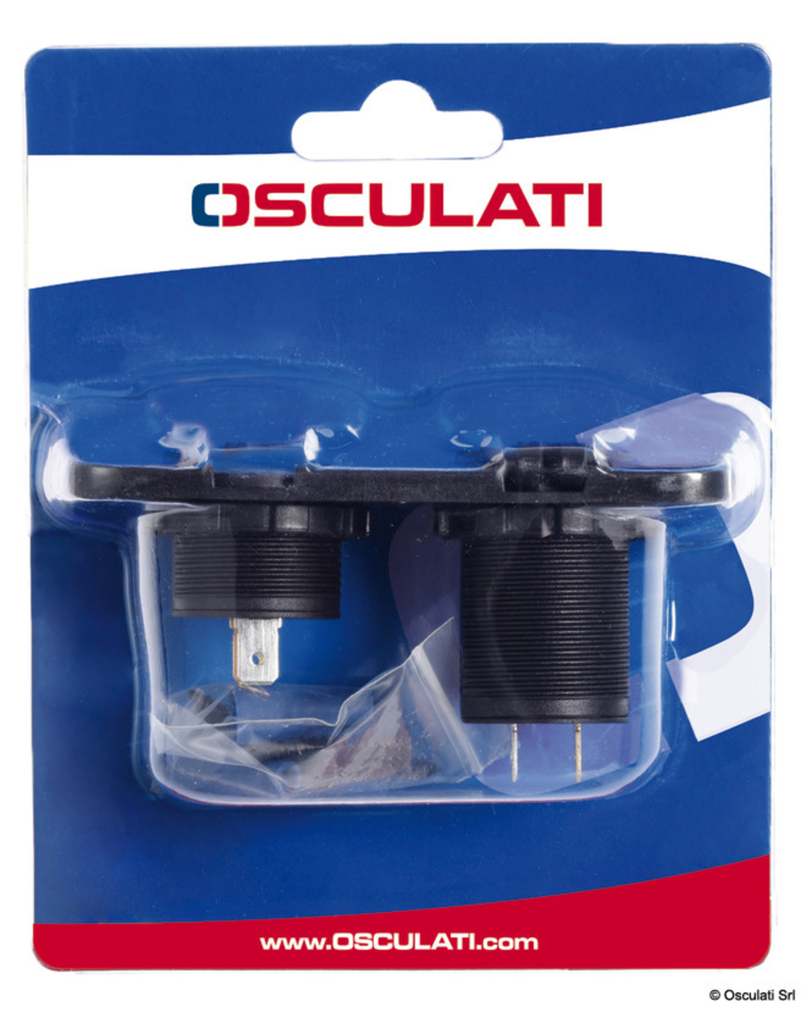 Osculati Digital voltmeter and ammeter, 12 V socket
