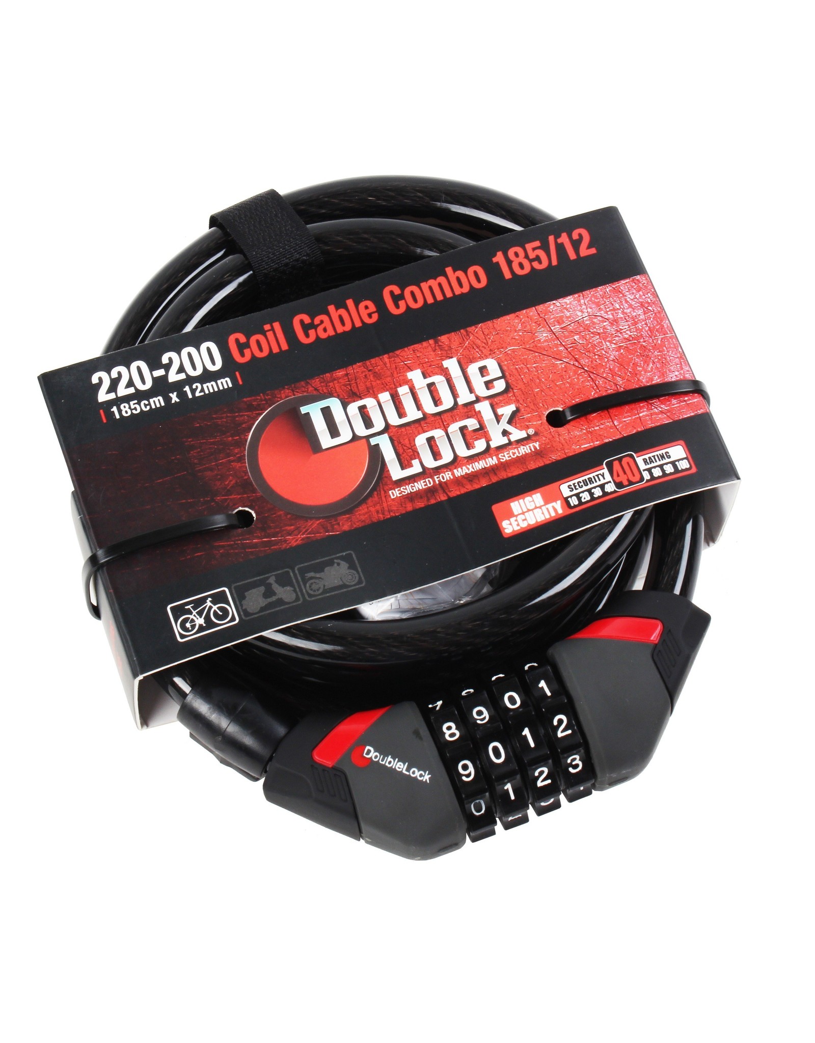 DoubleLock Doppelt gesichertes Spiralkabel-Set 240/12