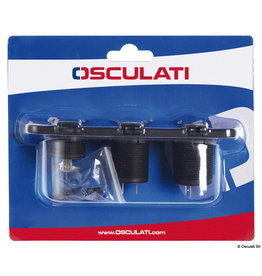 Osculati Digitales Voltmeter und Amperemeter, p. Steckdose 12 V, USB