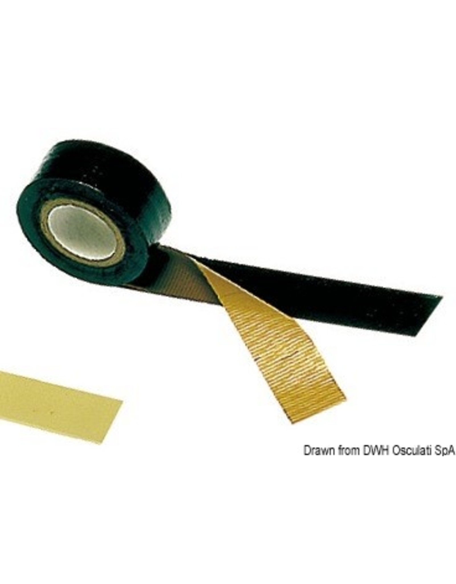 Osculati  Zelfvulkaniserende PVC tape zwart 25mm x 3m